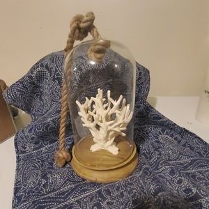 WHITE CORAL CLOCHE DOME.